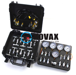 Hidrolik basınç <span class=keywords><strong>Test</strong></span> kiti 5 basınç göstergeleri 13 <span class=keywords><strong>Test</strong></span> parçaları 14 Tee konnektörler 5 <span class=keywords><strong>Test</strong></span> hortumları ekskavatör ölçer kiti - Product Image 4