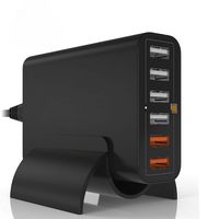 Station de charge USB intelligente 6 ports 60W à charge rapide 3.0 pour téléphone et tablette, vente chaude