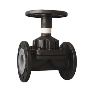 Vanne à diaphragme en caoutchouc Yihong G41JE 1,6 MPa, résistante à la corrosion, en fonte, pour milieux chimiques - Product Image 1