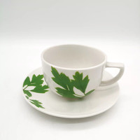 Offre Spéciale – Ensemble Tasse et Soucoupe en Céramique Nordique Colorée 220cc, Jetable, Écologique, en Grès, pour Usage Domestique Européen