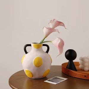 TONFO <span class=keywords><strong>di</strong></span> alta qualità stile farfalla <span class=keywords><strong>di</strong></span> senso per dita in ceramica vaso <span class=keywords><strong>di</strong></span> fiori alto valore tavolo da pranzo Desktop composizione floreale - Product Image 4