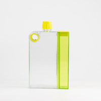 Bouteilles d'eau en plastique transparent de 380ml de haute qualité avec logo personnalisé