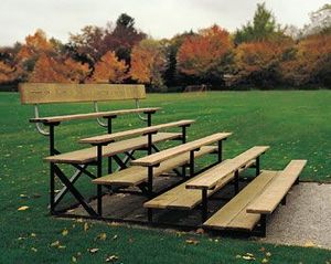 Sièges de stade modulaires réglables en PVC noir personnalisables pour les rassemblements scolaires et les terrains de jeux - Product Image 5