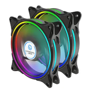 Lovingcool高品質120mmコンピューターファンCPUクーラーゲーミングケースPCコンピューターケース用RGBファンデスクトップ冷却ファンLEDラジエーター