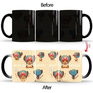 Nueva Taza de cerámica creativa Anime <span class=keywords><strong>One</strong></span> Pieced 3D Taza que cambia de color Cerámica Luffy Zoro Sanji Edward Newgate <span class=keywords><strong>Tazas</strong></span> de café mágicas Anime - Product Image 5