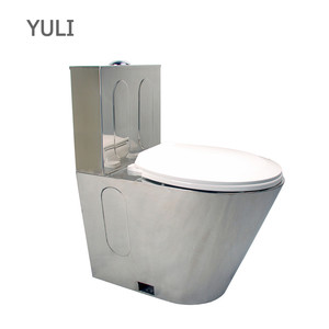 โถสุขภัณฑ์แบบตั้งพื้นสเตนเลส YULI ชิ้นเดียว ทนทานต่อการเกิดสนิม เหมาะสำหรับใช้งานเชิงพาณิชย์และในครัวเรือน ห้องน้ำทันสมัย โรงพยาบาล - Product Image 1