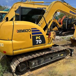 Mini excavatrice PC70-8 utilisée 7Ton de KOMATSU d'excavateur d'occasion de haute qualité Machines de construction - Product Image 1