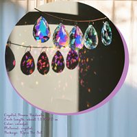 Coloré ab Lustre Cristal Prismes Suspendus Pendentifs 50mm Lustre Cristal Prismes Pendentifs