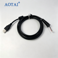 Boîtier OBD2 noir vers boîtier JST ZHR-4P avec anneau magnétique et câble connecteur USB-A mâle