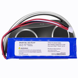 Batterie Li-ion 7,4 V 3000 mAh de remplacement, batteries au lithium polymère Go+Play GSP1029102 01 Bateria pour haut-parleur Harman Kardon <span class=keywords><strong>GOPLAY</strong></span> - Product Image 1
