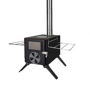 Estufa de Leña Portátil de Acero Inoxidable KEEP KAMP para Acampar al Aire Libre o en Interiores, para Cocinar, Calentar y Hacer Barbacoas - Product Image 1