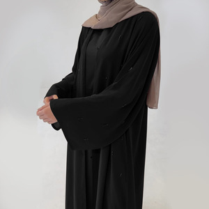 Maxi abito in Abaya con perline di lusso di moda 2025 di moda modesta - Product Image 1