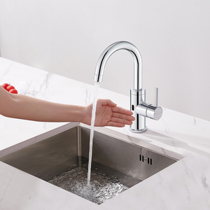 Rubinetto per Lavabo da Bagno con Sensore a Induzione a Controllo Parallelo, Miscelatore Touchless Automatico a Infrarossi per Mini Lavandino - Product Image 5