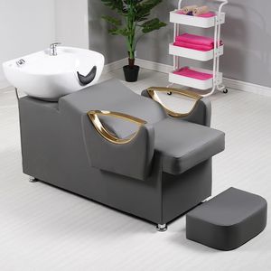 Mobilier de Barbier : <span class=keywords><strong>Bac</strong></span> à Shampooing et Fauteuil <span class=keywords><strong>pour</strong></span> Salon de Coiffure - Product Image 3