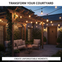 Guirlandes lumineuses solaires à LED pour l'extérieur, connectables, étanches IP65, pour les fêtes, les jardins, les mariages, la décoration