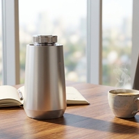 Nouvelle Arrivée Diffuseur d'Arômes Voiture Type-C Intelligent LED, Capacité 15 ml, Métal Haut de Gamme, Ensemble Cadeau Diffuseur Maison