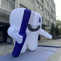 Modèle de dent gonflable personnalisé en tissu Oxford Jenor pour la publicité des cliniques dentaires