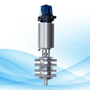 Ace di alta qualità Ss304 in acciaio inox valvola di intercettazione sanitaria pneumatica a doppio sedile testa di controllo a prova di miscela per la conduttura lattiero-casearia - Product Image 6