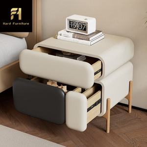 โต๊ะข้างเตียงไม้เนื้อแข็งสไตล์ครีม ปี 2026 ตู้เก็บของขนาดเล็กสำหรับอพาร์ทเม<span class=keywords><strong>น</strong></span>ต์ ห้อง<span class=keywords><strong>น</strong></span>ั่งเล่<span class=keywords><strong>น</strong></span> และโรงแรม - Product Image 6