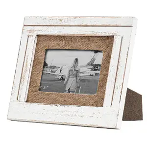 Elegant Country Design Picture Hanging Decor Farmhouse-Style Wooden Picture Photo Frame For Displaying Pictures