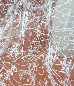 ขายตรงจากโรงงาน ผ้าตาข่ายปักลาย DIY ใหม่ ผ้าตาข่ายถักไหมพรม ลูกปัดหญ้า 100% อะคริลิก ทนต่อการขัดถู ผ้าจีน - Product Image 3