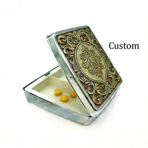 Pastillero Cuadrado Portátil de Acero Inoxidable, Mecanizado por CNC para Precisión, Impresión Personalizada para Regalos - Product Image 4