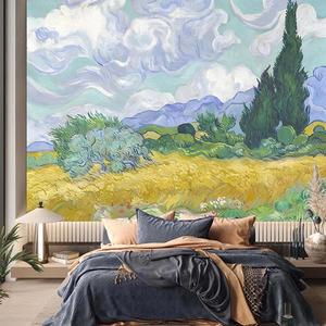 Papel Tapiz Mural 3D Moderno Personalizado de Tela para Sala de Estar con Paisaje Tropical Abstracto, Decoración para el Hogar - Product Image 3