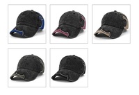Casquette de baseball en coton lavé avec broderie patch flamme, effet vieilli vintage, calotte souple, vente en gros, logo personnalisé, casquette délavée au sable