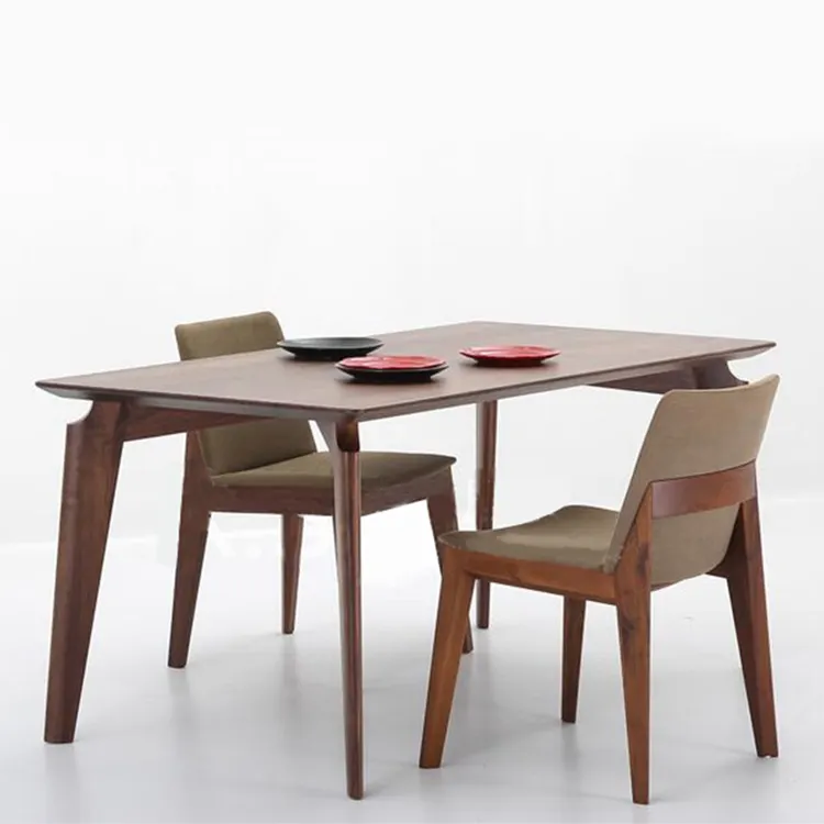 Stoelen En Tafel Eettafel Set Scawoodenian Modern 6-zits Woonmeubilair Rectmodernr Ontwerpen Houten Mdf Hout Massief 2 Jaar