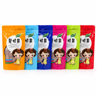 Sachet Doypack Personnalisé pour Mélange de Noix, Série Six Couleurs, avec Fenêtre et Fermeture Éclair, Qualité Alimentaire, OEM, Marque Privée, Vente en Gros