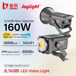 Jinbei JL160BI ไฟวิดีโอ LED 2700K ถึง6500K สำหรับถ่ายภาพไฟต่อ<span class=keywords><strong>เนื่อง</strong></span>พร้อมแท่นวางสำหรับถ่ายทอดสด - Product Image 5