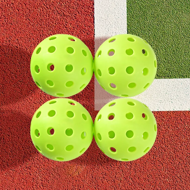 Palle sottaceto 74MM PE palline da Pickleball per interni esterni palle Pickleball stabili e durevoli