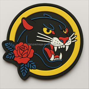 Gepersonaliseerde Aangepaste Logo Pvc Patches Badge Haak En Lus Ijzer Op Siliconen Patch Zachte 3d Pvc Rubber Labels Patch Voor Kleding - Product Image 1