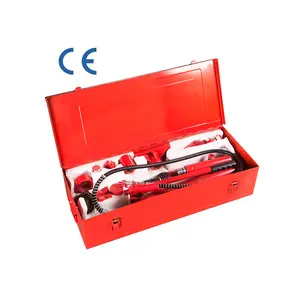 Kit de potencia para coche hidráulico, herramientas eléctricas de reparación de marco de autocuerpo, altura de elevación, 10 toneladas, Porta batería