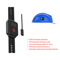 Montre de positionnement par satellite 4G avec GPS + UWB + carte SIM insérable pour le personnel d'usine pour la communication et les réseaux