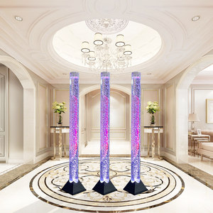 <span class=keywords><strong>Lampe</strong></span> <span class=keywords><strong>à</strong></span> <span class=keywords><strong>colonne</strong></span> d'eau moderne en acrylique <span class=keywords><strong>à</strong></span> <span class=keywords><strong>bulles</strong></span> LED, vente chaude, base triangulaire amovible décorative - Product Image 5