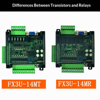 Carte de contrôle industrielle PLC domestique FX3U-14MR FX3U-14MT, contrôleur programmable compact et simple, entrée analogique USB/RS-232/RS-485