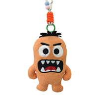 Porte-clés personnalisé en peluche renard miniature, jouet en coton PP doux, animal en peluche rembourré, pendentif de sac unisexe pour cadeaux de fête, vente en gros
