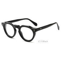 Montures de lunettes en acétate épaisses de 10 mm, montures de lunettes rondes classiques épaisses, logo personnalisé, montures optiques