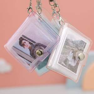 Porte-clés pour <span class=keywords><strong>album</strong></span> <span class=keywords><strong>photo</strong></span> de 1 à 2 pouces Couple Star Chasing Girl, porte-cartes de stockage pour photos, livre de stockage d'images - Product Image 1