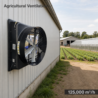 Ventilateur d'extraction agricole à haut débit d'air avec 6 pales en alliage et moteur BLDC pour bâtiments agricoles