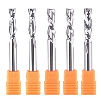 Fraise à spirale en carbure RUIMENG pour routeur CNC, coupe ascendante et descendante, 1/4 pouce, 1 pouce, pour découpe de métal, bois et aluminium