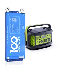 100平衡LiFePO4电池8s 17s 24V 48V 100A智能BMS用于家用储能系统管理电池BMS内置BT