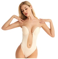 Body sculptant sans dos, soutien-gorge intégré, body une pièce, bas de contention, massage des seins, corsets invisibles pour femmes