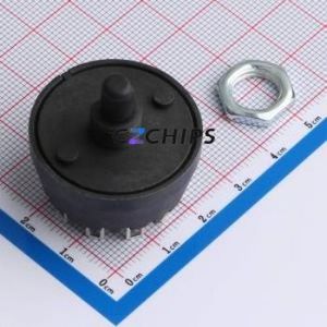 MFR01-A1F00L1S-B Rotary Switch Through hole Component (THT) Switch Flat Type Solder Tab 8A 250V - Product Image 1