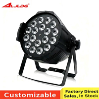 Promo Besar Lampu LED Par 18X10W RGBW 4in1 Pencampur Warna untuk Pesta Pernikahan, DJ, Disko, Bar, Teater, Panggung, Taman Hiburan, Pencahayaan RGBW