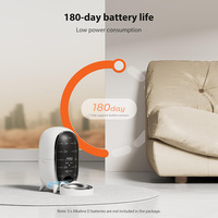 Distributeur automatique de nourriture pour animaux de compagnie Yap&Meow, contrôle par application WiFi, alimenté par batterie, 3L, bol à eau pour chat en plastique ABS, affichage LCD