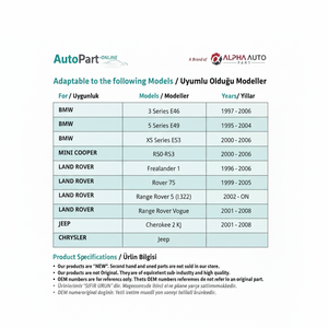 ชุดซ่อมกระจกข้างภายในสำหรับ BMW E46, E53, E39 - Product Image 1
