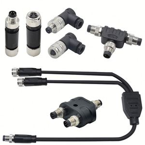 IP67 không thấm nước M8 nối bảng điều khiển gắn kết nối nhựa kim loại kết nối 4pin Nam Nữ hàn cáp cắm ổ cắm - Product Image 4