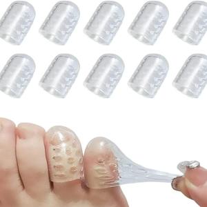 Tapas de silicona para los dedos, protector de dedos transpirable antifricción para evitar ampollas, protectores de cubiertas para los dedos - Product Image 3